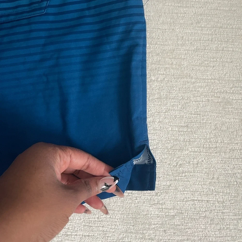 George Blue Ombre Stripe Swim Trunks